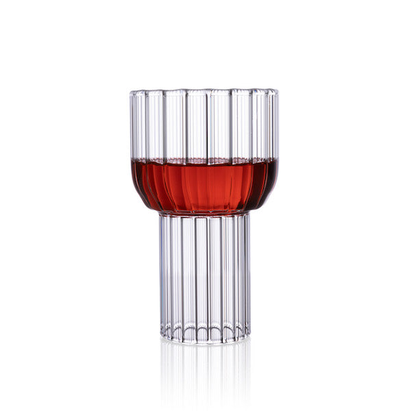 Frances Wine Glass - fferrone fluted wine glass – f f e r r o n e