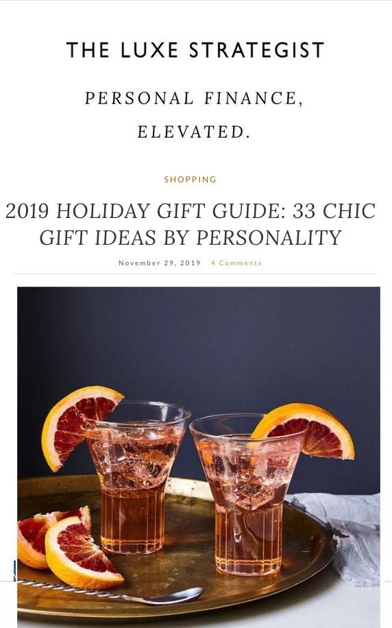 The Luxe Strategist - Gift Guide