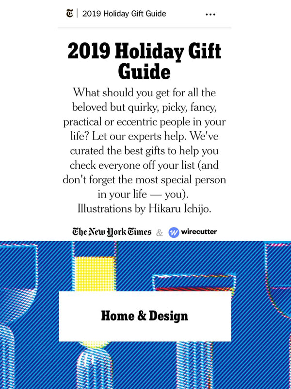 The New York Times - 2019 Holiday Gift Guide