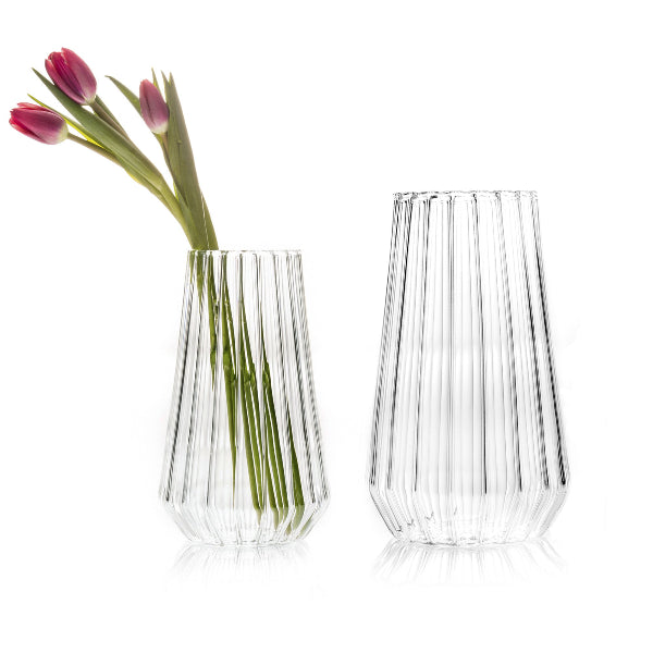 Designer glass vase fferrone - stella