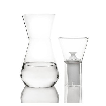 talise glass carafe filter brita fferrone design
